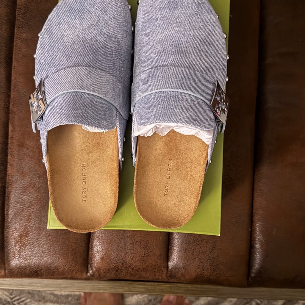 Tory Burch Denim Mule - Size 9 - Picture 3 of 5